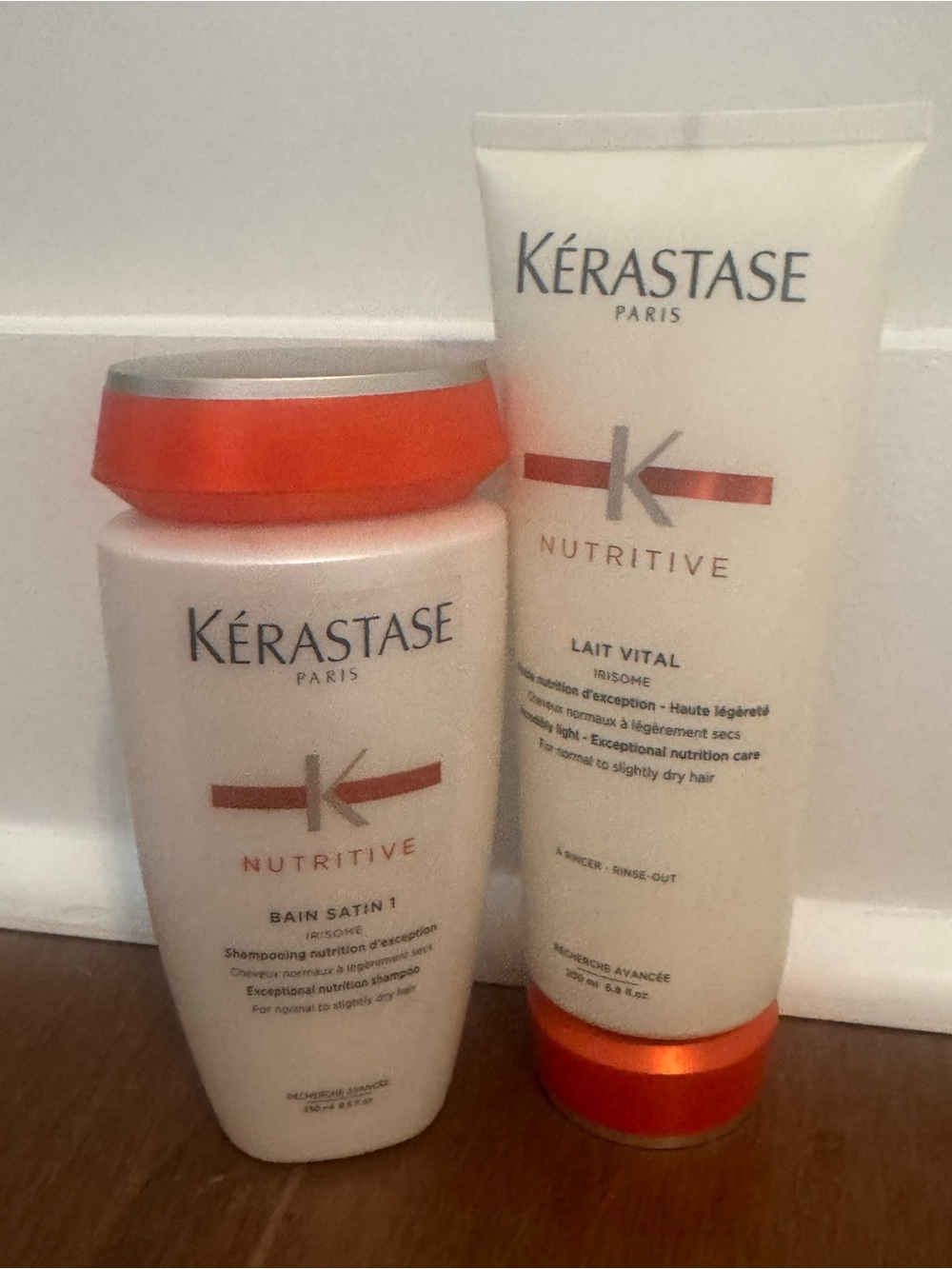 Kerastase Nutritive Bath Satin 1 Shampoo & Lait Vital Conditioner - NWT